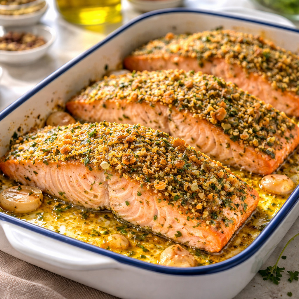 Grilled Salmon with Herbs