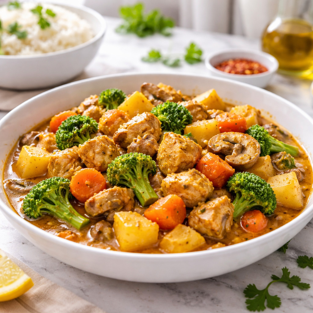 Chicken with Vegetables and Curry