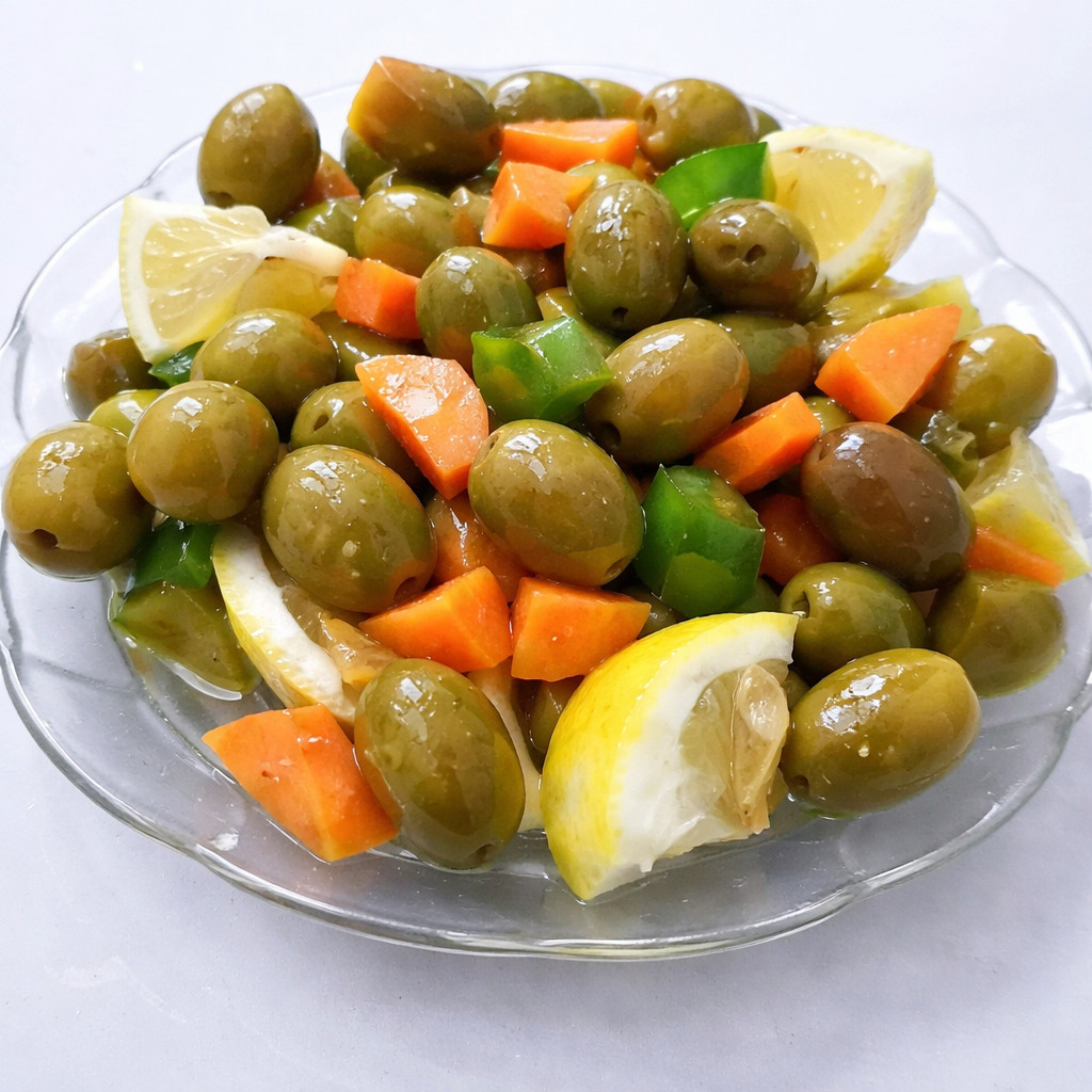 Green and Black Olives