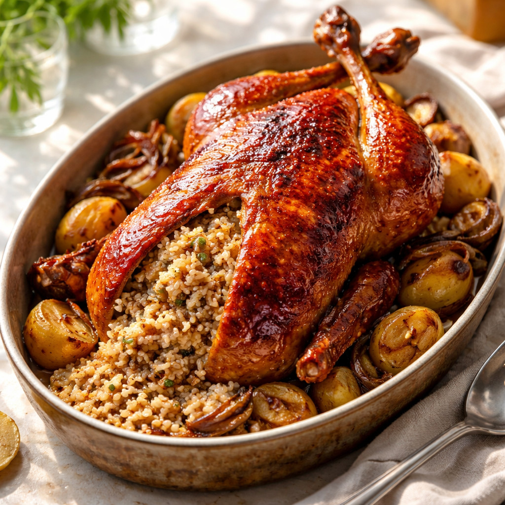 Egyptian Duck Stuffed with Rice