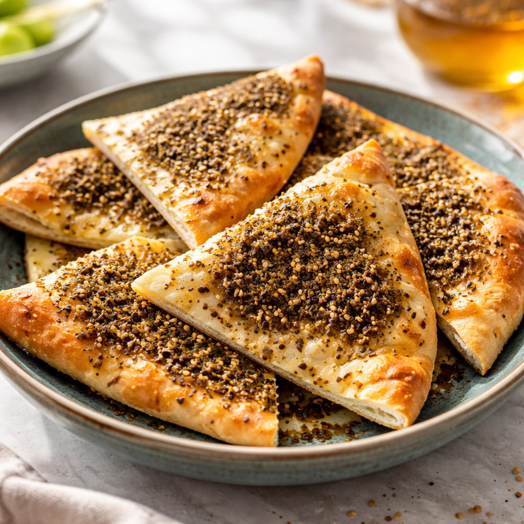 Easy Zaatar and Cheese Manakish