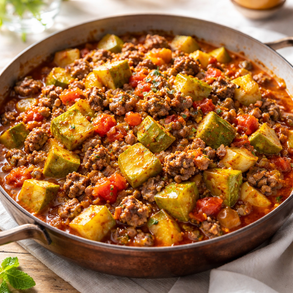 Zucchini Mufarqa with Meat