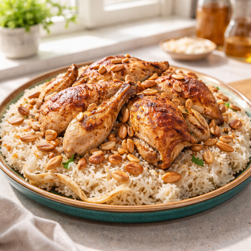 Palestinian Mansaf with Chicken