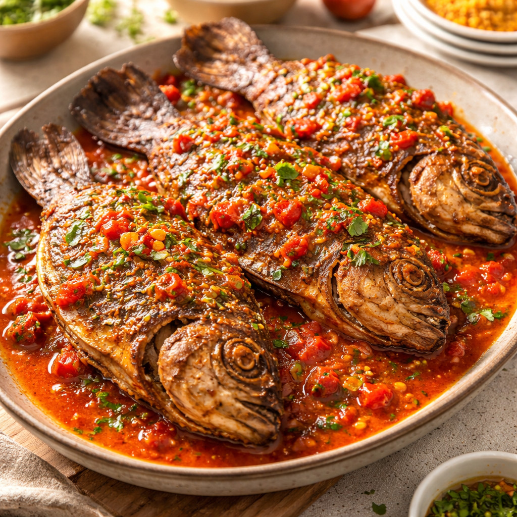 Tilapia Fish with Tomato Sauce