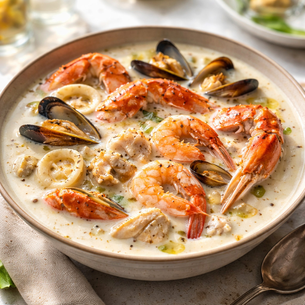 White Seafood Soup