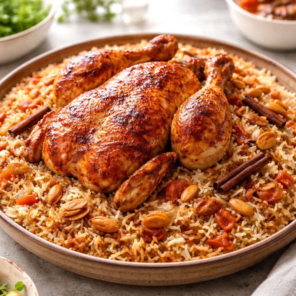 الأرز مع الدجاج بالفرن