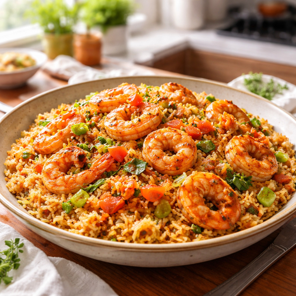 Riz aux crevettes
