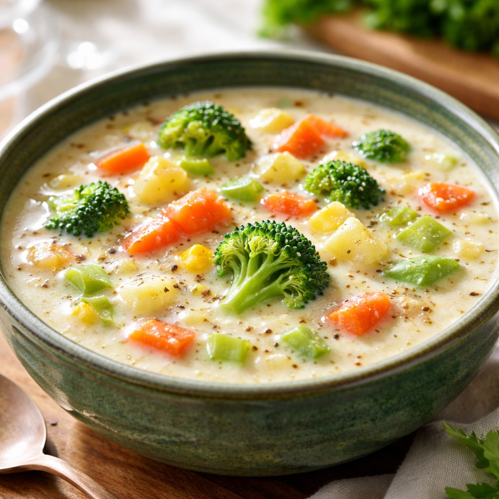 شوربة كريمة الخضار