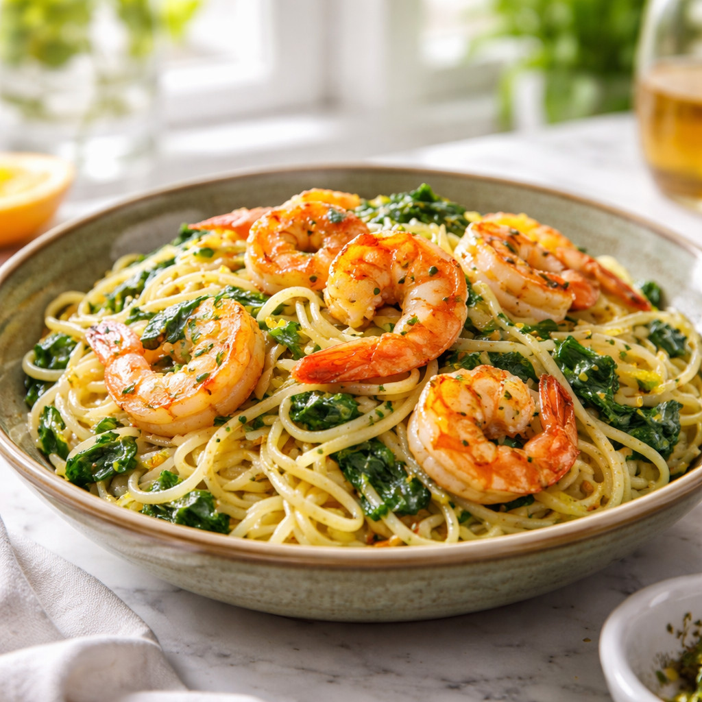 Linguine with Shrimp and Lemon Oil