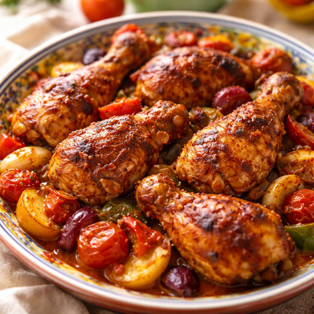 Poulet rôti au four