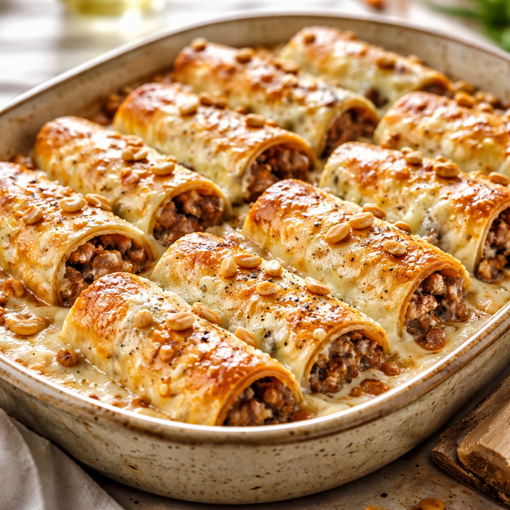 Delicious Creamy Meat Wraps