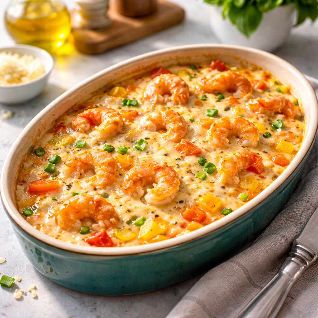 Shrimp with Béchamel