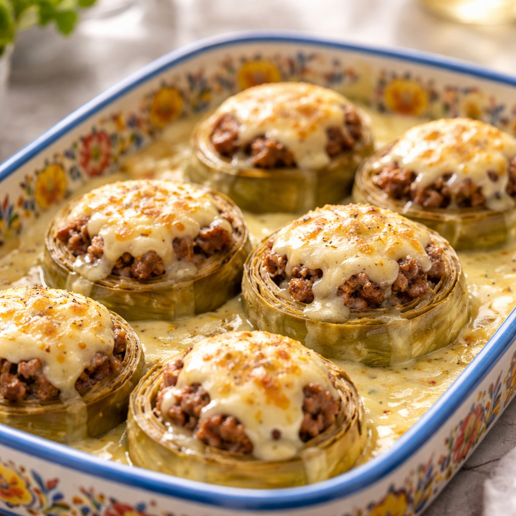 Artichauts à la béchamel