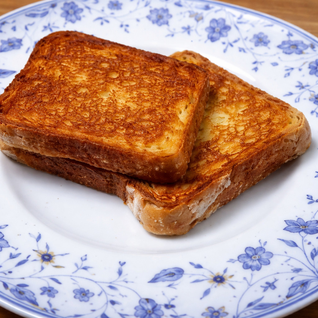 Tranches de pain grillé aux œufs pour un petit-déjeuner délicieux et facile