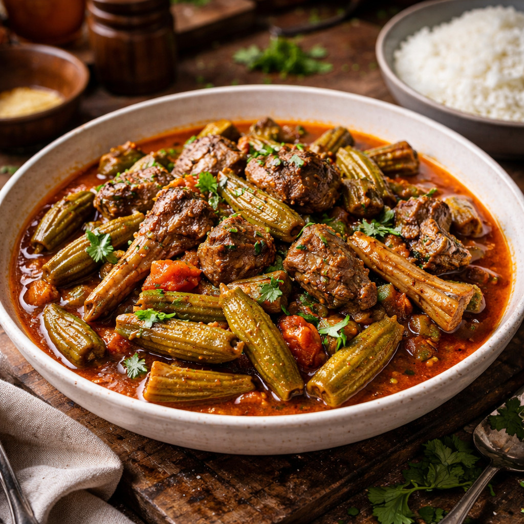 Okra with Lamb