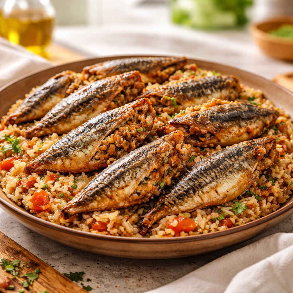 سردين بالأرز