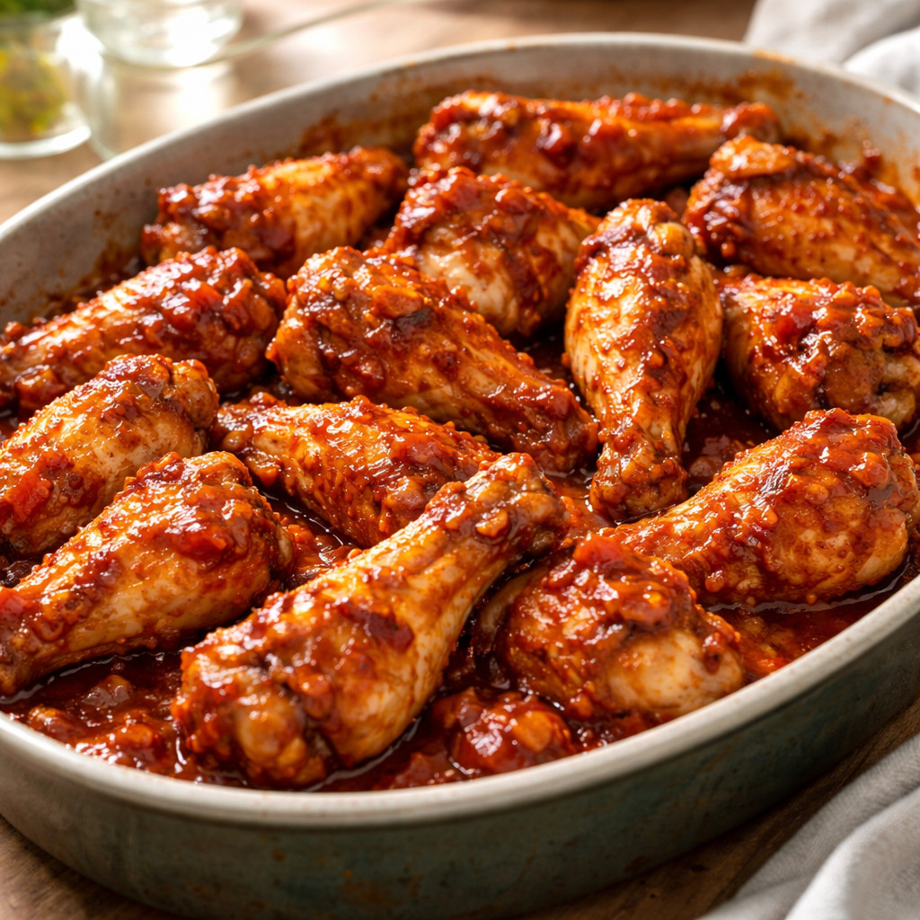 Chicken Wings with Ketchup
