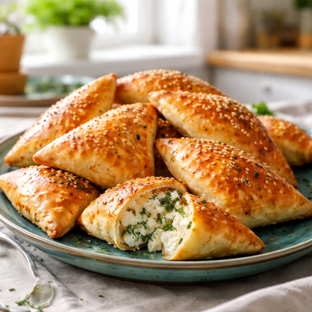 Sambousek au fromage blanc et à l'aneth
