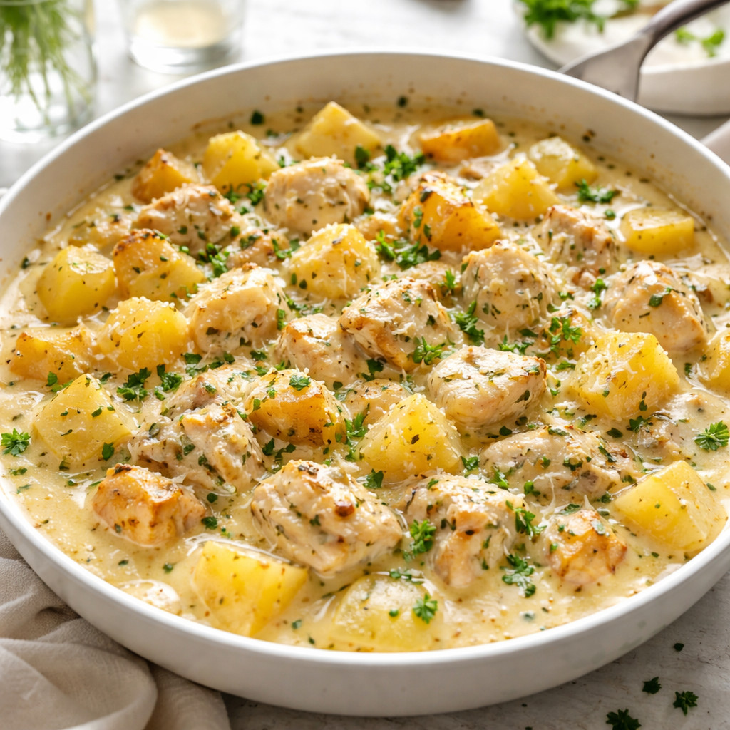 Chicken with Cream and Potatoes