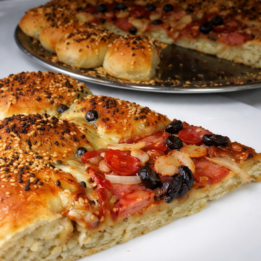 Pizza with Sausages