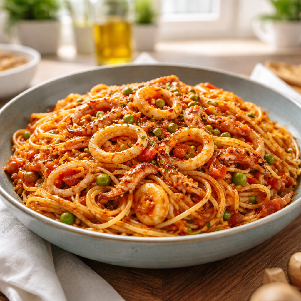 Spaghetti aux calamars