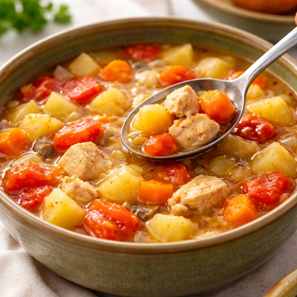 شوربة الدجاج والخضار