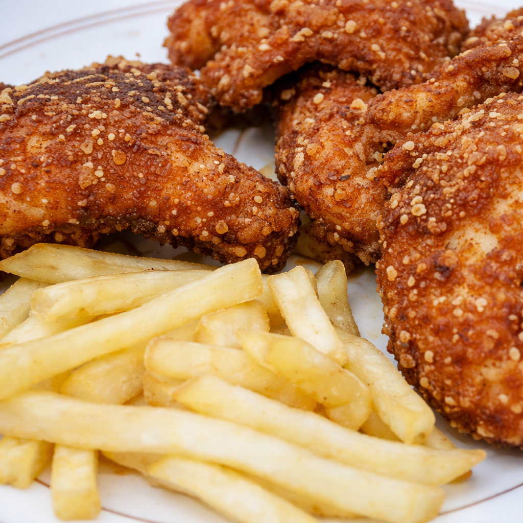 Poulet broasté aux flocons d'avoine