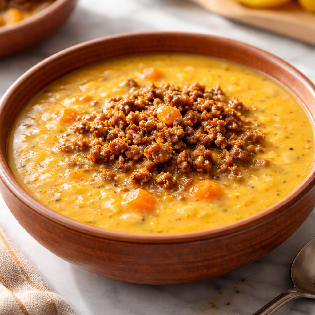 شوربة عدس مع خضار