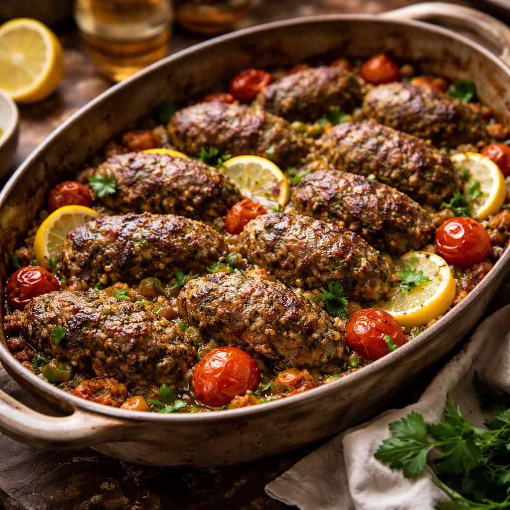 كفتة بالبرغل فى الفرن