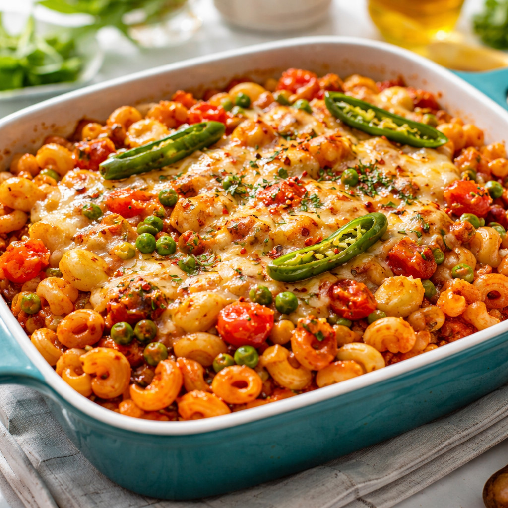 Pâtes épicées aux légumes