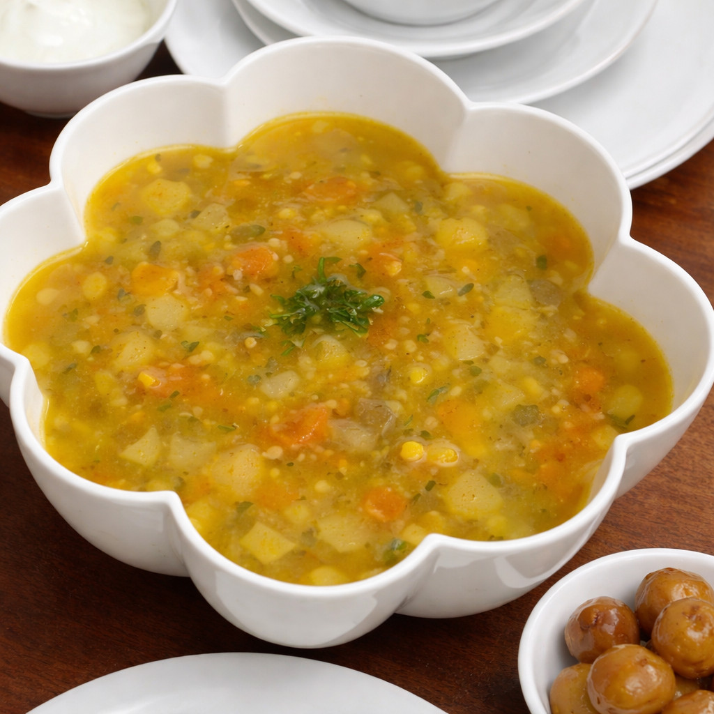 Vegetable Soup with Vermicelli