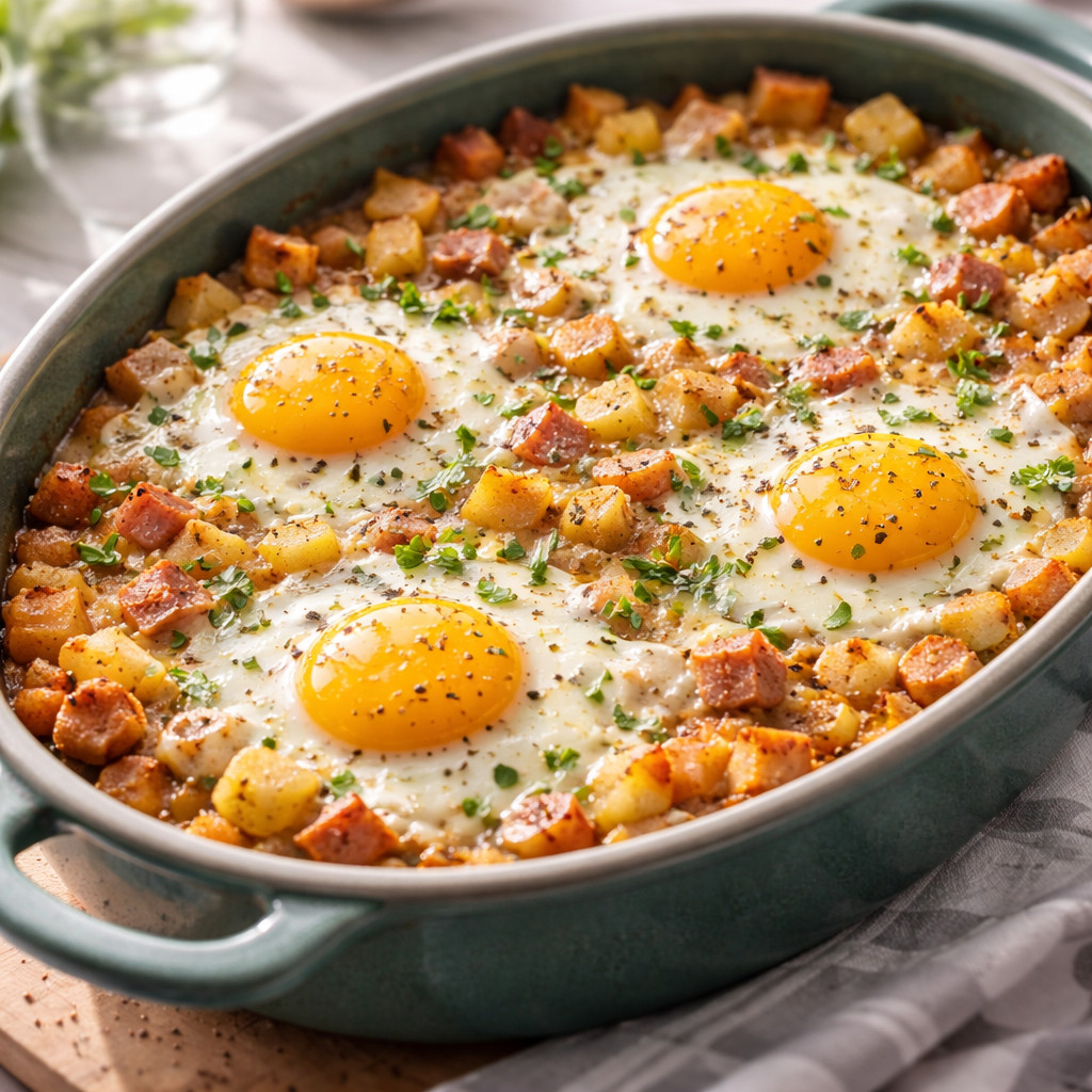Potato Gratin with Eggs