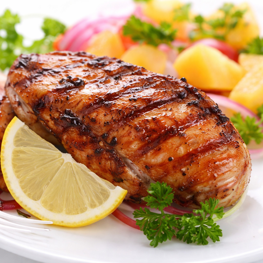 Grilled Chicken with Worcestershire Sauce