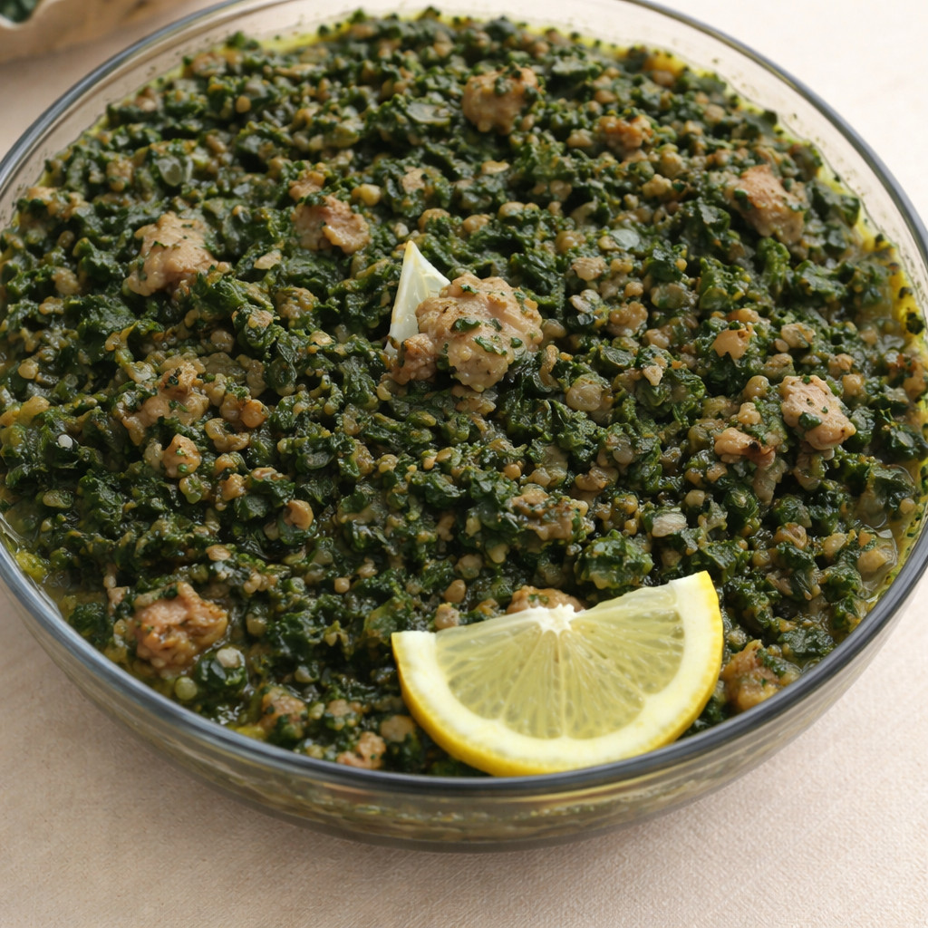 Spinach with Meat