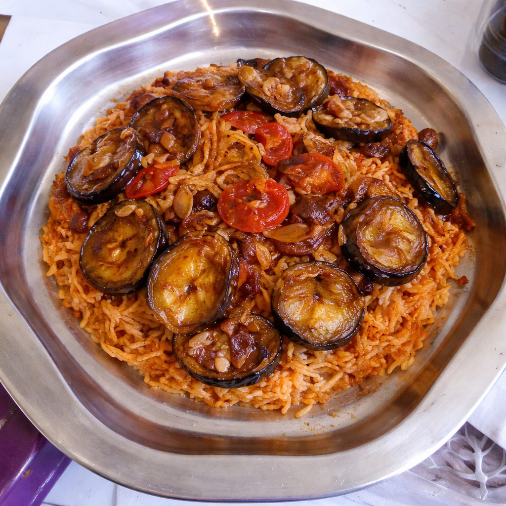 مقلوبة الباذنجان العراقية