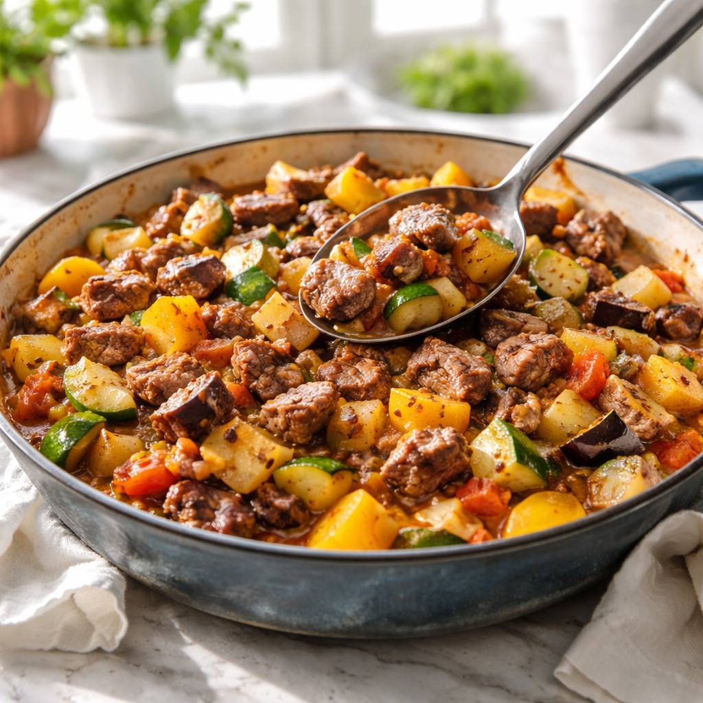 Légumes avec viande pour un régime