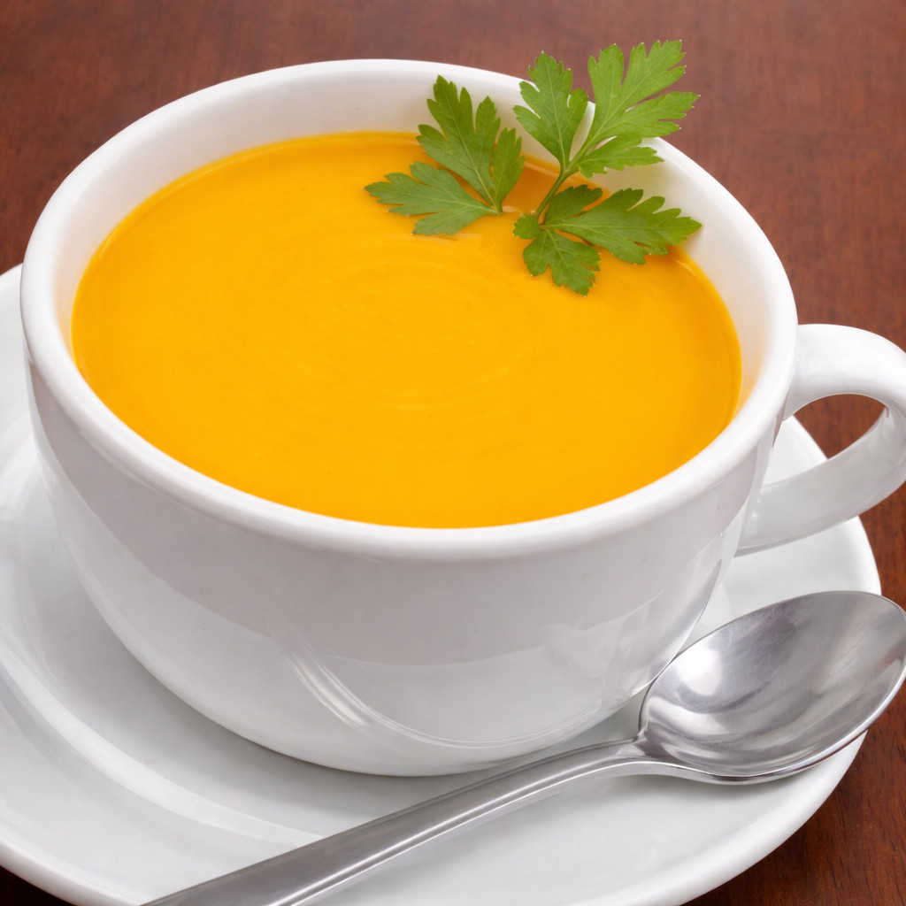 Soupe de carottes à la crème