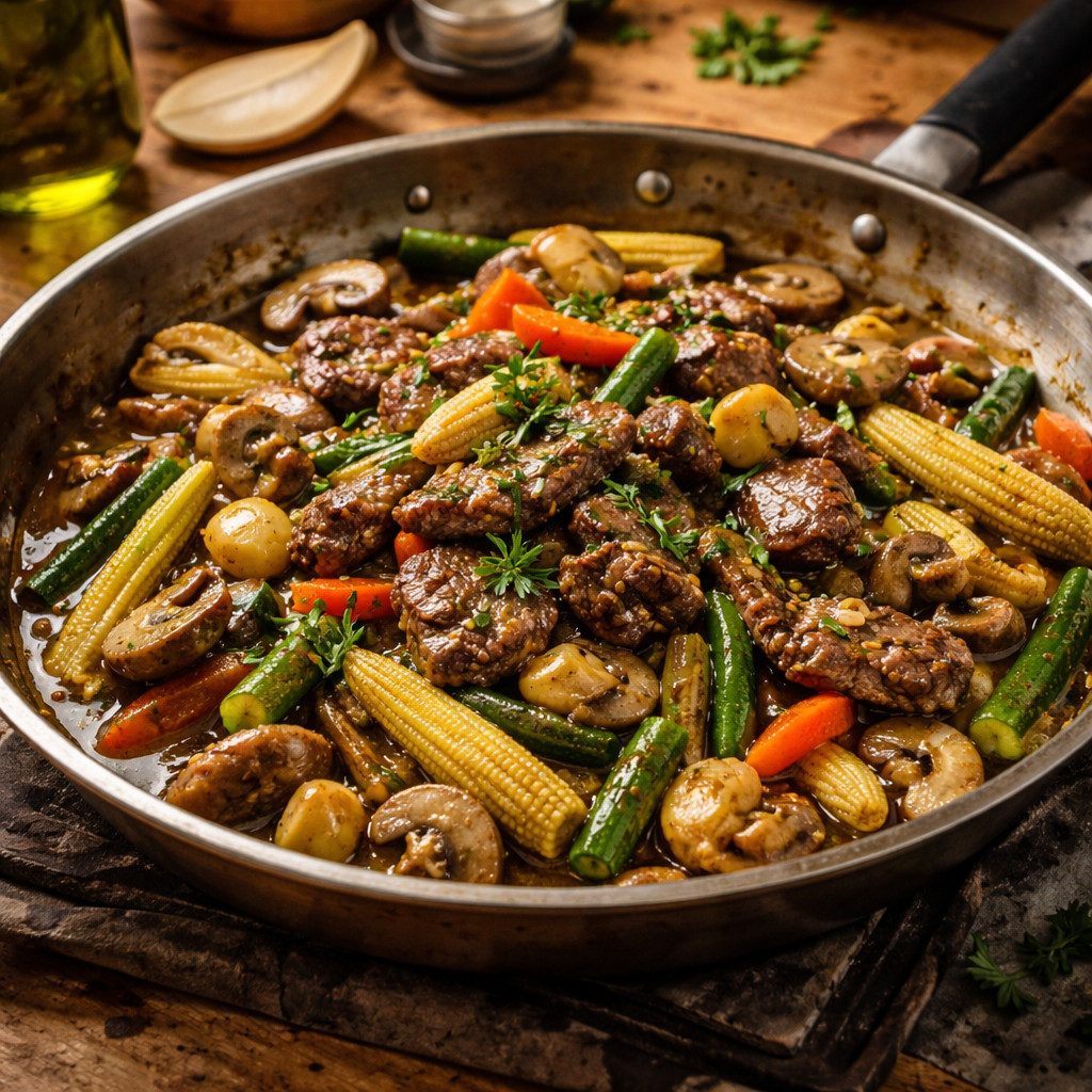 Beef Steak with Vegetables