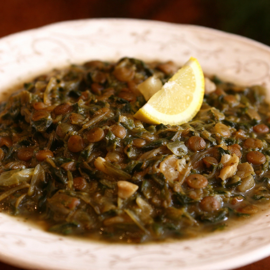 Lentil Soup with Lemon and Swiss Chard