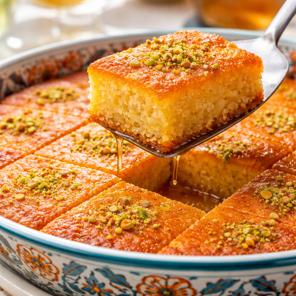 بسبوسة بنكهة البرتقال