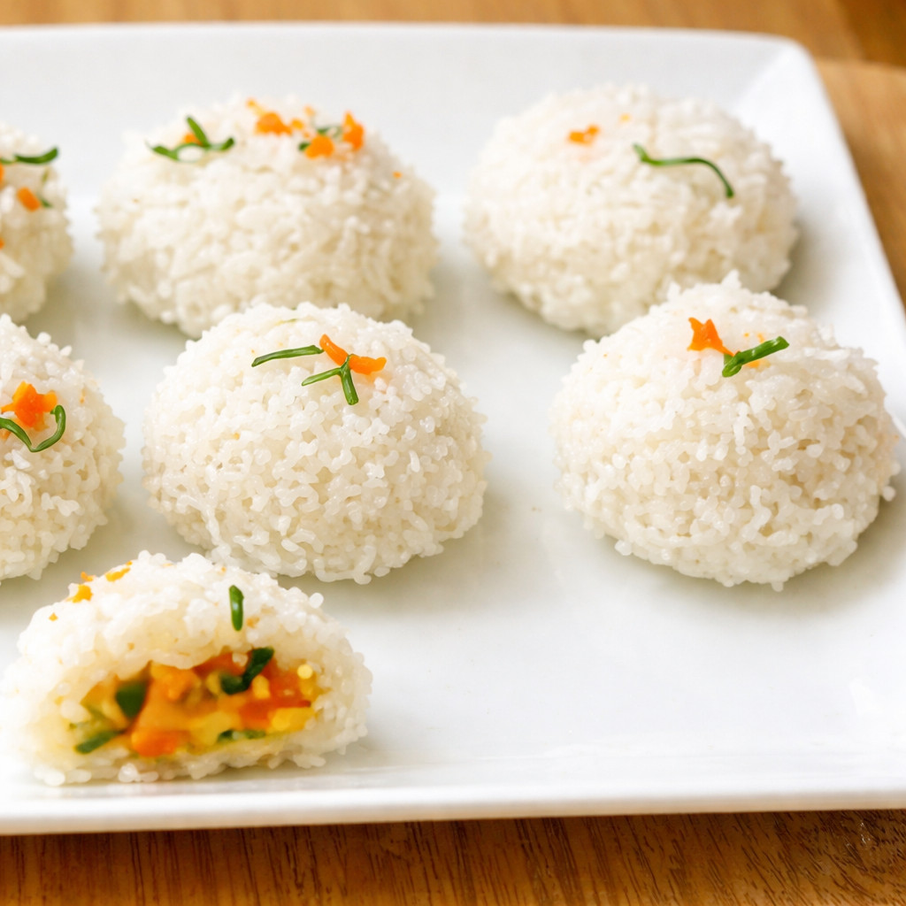 Shrimp and Coconut Rice Balls