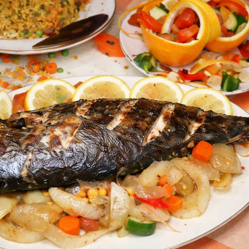 صينية سمك في الفرن