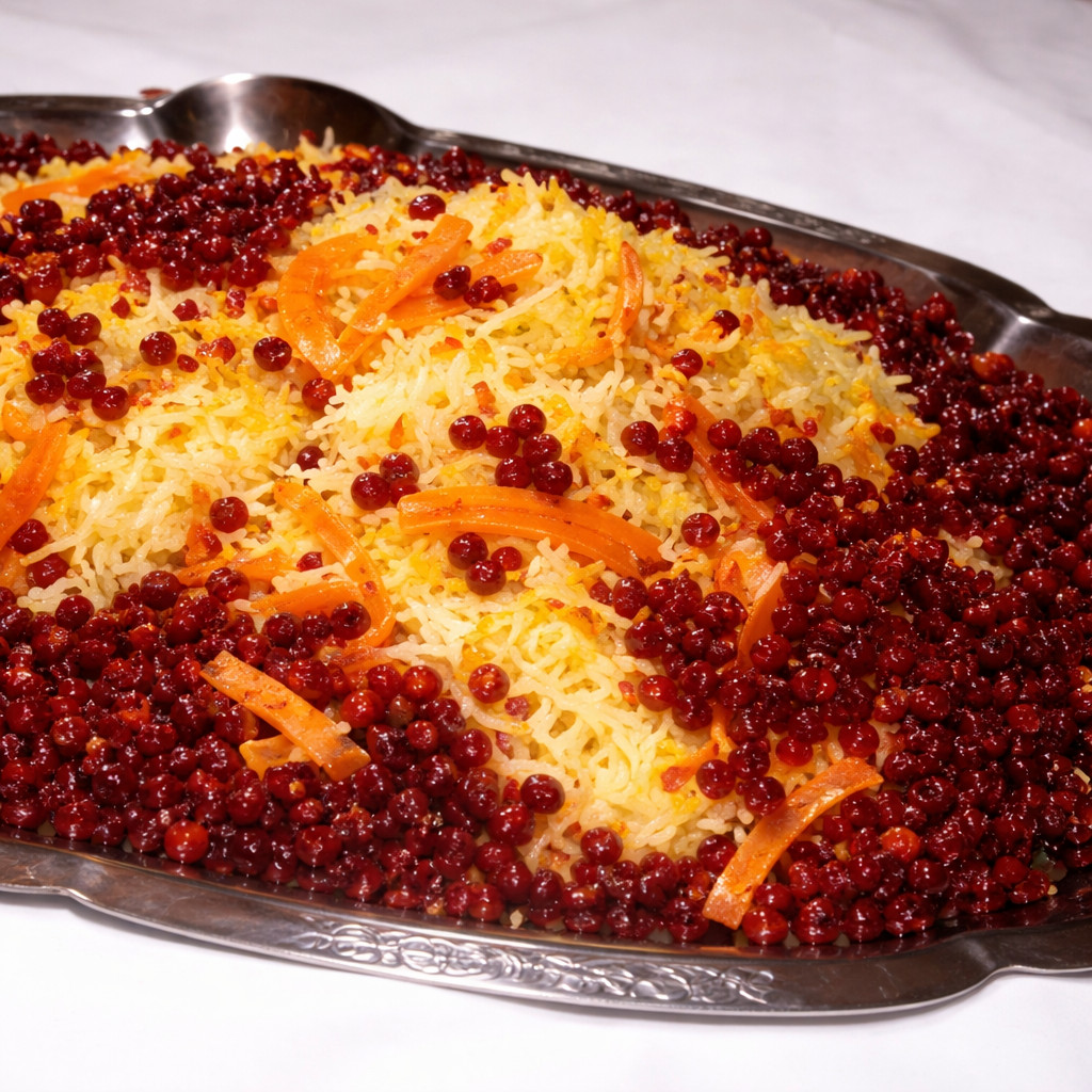 Chicken and Rice with Cherry, Shirin Polo