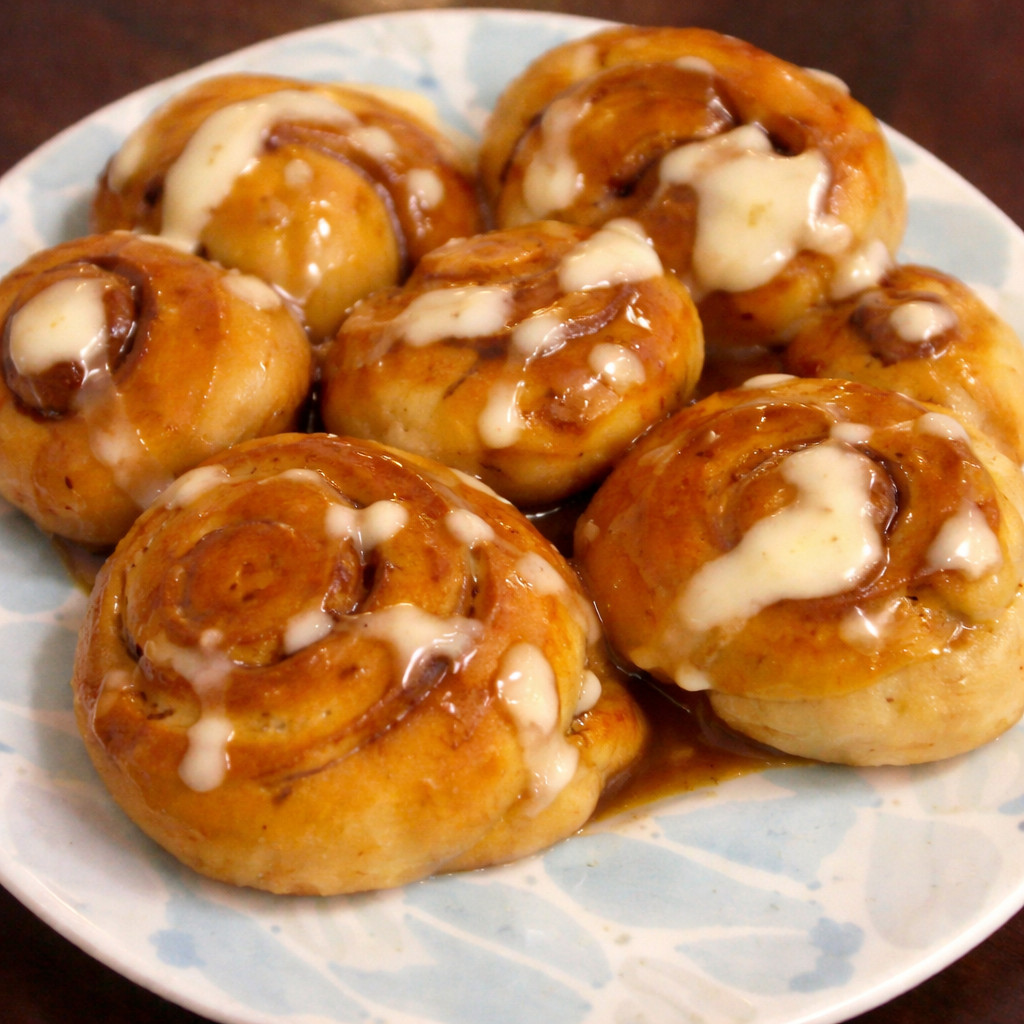Cinnamon Rolls with Coffee Sauce