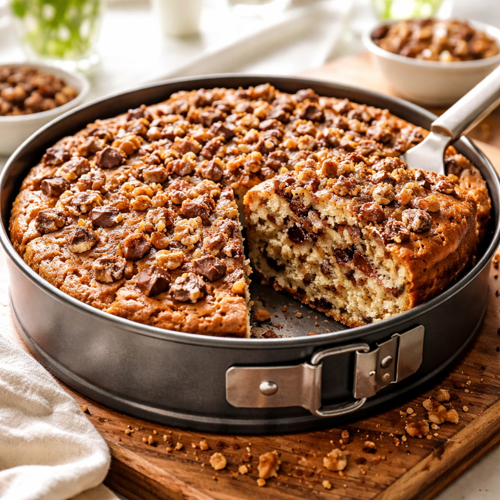 Galaxy Cake with Cinnamon and Walnuts