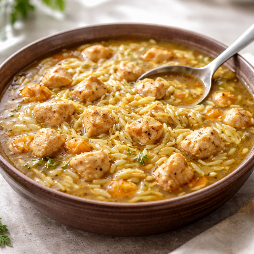 شوربة المكرونه والفراخ