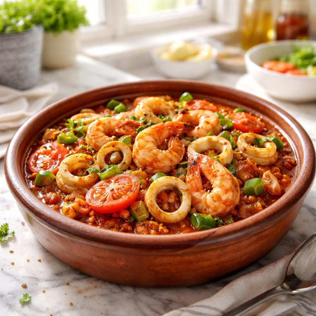 Tajine de fruits de mer
