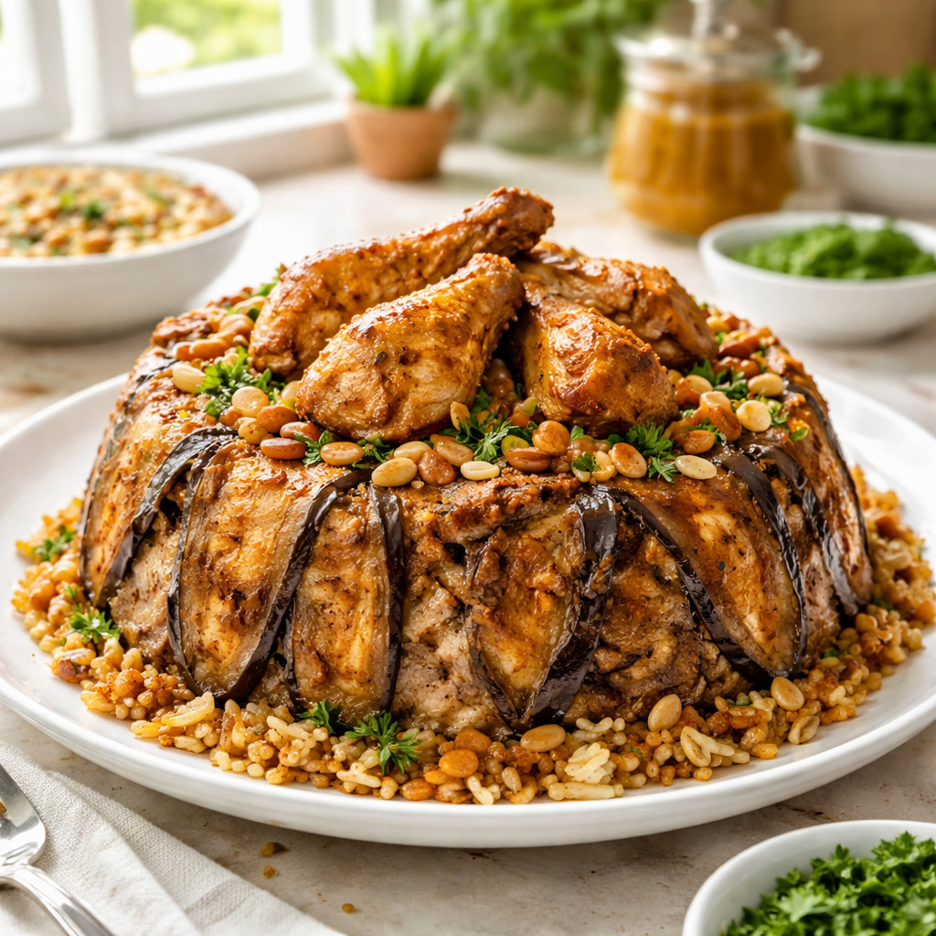 Maqlouba d'aubergine