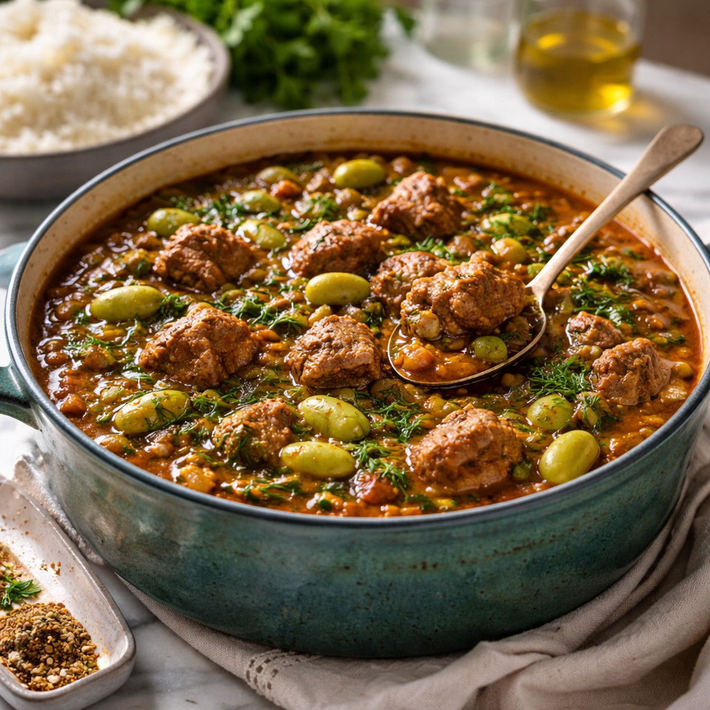 Lamb Stew with Broad Beans