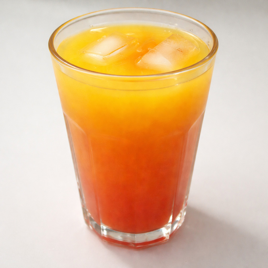 Jus de mangue et de fraise